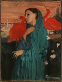 Degas jeune femme a libis