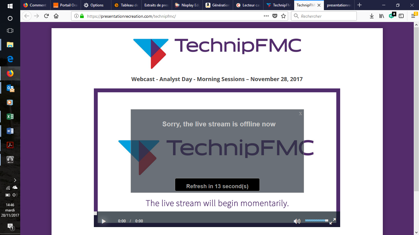Technipfmc webcast analyst day